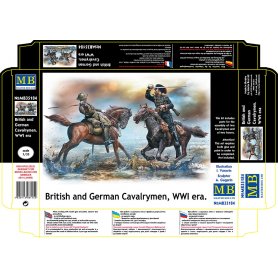 MB 35184 British and German Cavalrymen.WWI