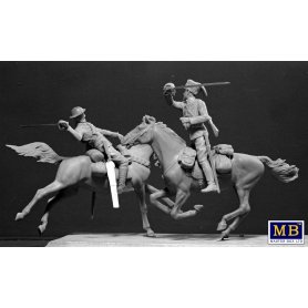 MB 35184 British and German Cavalrymen.WWI