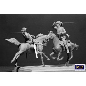 MB 35184 British and German Cavalrymen.WWI