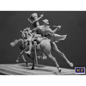 MB 35184 British and German Cavalrymen.WWI