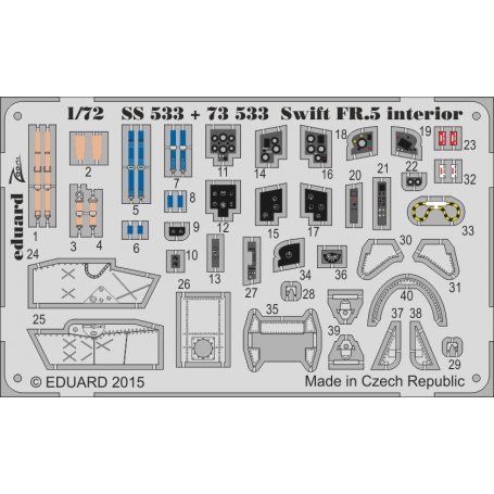 Eduard Swift FR.5 interior Airfix A04003