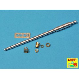 ABER 1:35 Metalowa lufa do Pz.Kpfw.VI King Tiger wieża Henschel, Jagdpanther 88mm KwK 43/3 L/71