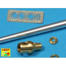 ABER 1:35 Metalowa lufa do Pz.Kpfw.VI King Tiger wieża Porsche 88mm Kwk 43/2 L/71 z wczesnym hamulcem wylotowym