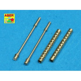 ABER 1:35 Zestaw metalowych luf do Browning ANM2 kalibru 0.5 cala 2 sztuki