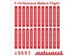 Eduard 1:48 F-14 REMOVE BEFORE FLIGHT / SUPERFABRIC