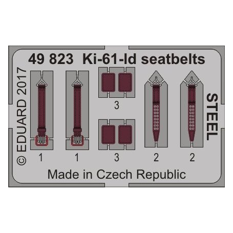 Eduard Ki-61-Id seatbelts STEEL Tamiya