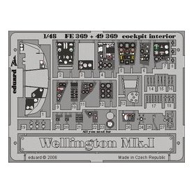 Eduard 1:48 Interior elements kokpitu for Wellington Mk.I / Trumpeter 