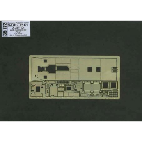 ABER 1:35 Podłoga do Sd.Kfz.251/1 Ausf.D dla Dragon cz.6 zestaw dodatkowy