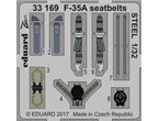 Eduard 1:32 Seatbelts for F-35A / Italeri STEEL 