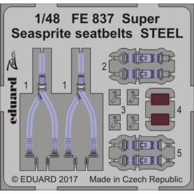 Eduard Super Seasprite seatbelts STEEL KITTY HAWK