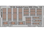 Eduard 1:48 Seatbelts for French airplanes WWII / STEEL 