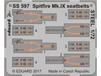 Eduard 1:72 Seatbelts for Supermarine Spitfire Mk.IX / Eduard | STEEL | 