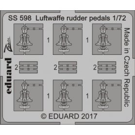 Eduard 1:72 Luftwaffe rudder pedals not prepainted [brak zdjęcia]