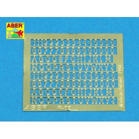 ABER Cyfry i litery 1,5mm