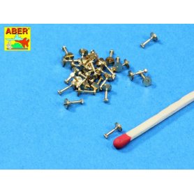 Aber 16103 Mosiężne imitacje śrub 1,55 mm x 30 szt