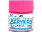 Mr.Acrysion N099 Fluorescent Pink - BŁYSZCZĄCY - 10ml