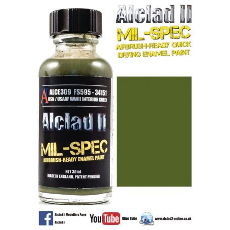 Alclad E309 30 Ml Usn/Usaf WWII Interior Green