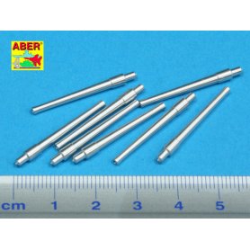 ABER 1:350 Zestaw 8 luf 381mm z osłonami antypodmuchowymi do brytyjskich okrętów