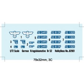 Hobby Boss 1:72 82901 Deutsche Kriegslokomotive BR 52
