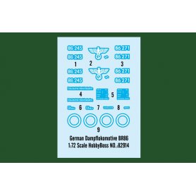 Hobby Boss 1:72 82914 German Dampflokomotive BR86