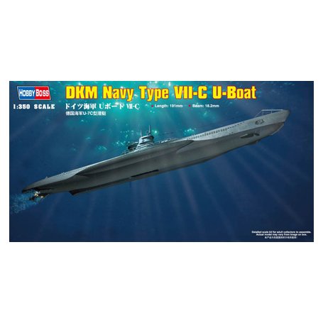 Hobby Boss 1:350 83505 U-Boot Typ VIIc