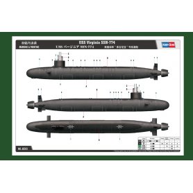 Hobby Boss 1:350 Amerykańska łódź podwodna USS Virginia SSN-774