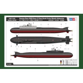 Hobby Boss 1:350 Rosyjska łódź podwodna klasy Oscar II