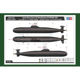 Hobby Boss 1:350 Rosyjska łódź podwodna klasy Victor III