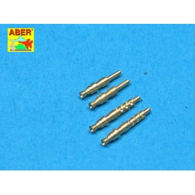 ABER 1:32 Zestaw 4 końcówek luf 7,92mm MG-17 do niemieckich samolotów