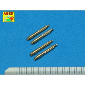 ABER 1:32 Zestaw 4 końcówek luf 13mm MG-131 do niemieckich samolotów