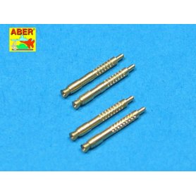 ABER 1:32 Zestaw 4 końcówek luf 13mm MG-131 do niemieckich samolotów