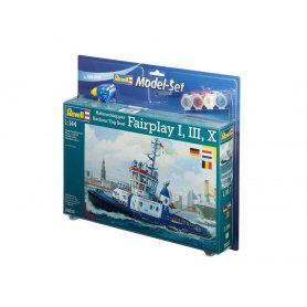 Revell 1:144 Holownik portowy Fairplay I, III, IX | Model Set | Zestaw z farbami |