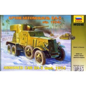 Z3546 1:35 BA-3 SOVIET ARMORED CAR