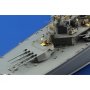 HMS King George V cranes &amp railings 1/350 TAMIYA