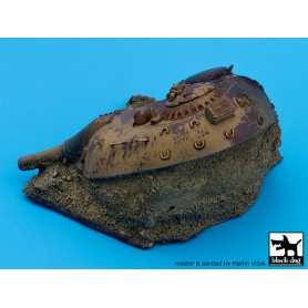 Black Dog 1:35 Zniszczona wieża T-55 Iraq 