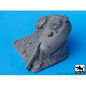 Black Dog 1:35 Zniszczona wieża T-55 Iraq 