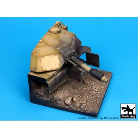 Black Dog 1:35 Zniszczony M1A1 Abrams | Podstawka pod figurki |