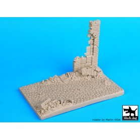 Black Dog 1:35 Ulica z ruinami | Podstawka pod figurki |