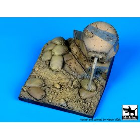 Black Dog 1:35 Zniszczony M3A1 Stuart | Podstawka pod figurki |
