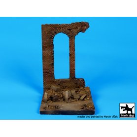 Black Dog 1:35 Zrujnowana fabryka | Podstawka pod figurki |