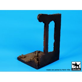 Black Dog 1:35 Zrujnowana fabryka | Podstawka pod figurki |