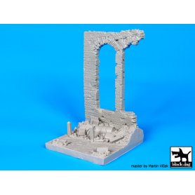 Black Dog 1:35 Zrujnowana fabryka | Podstawka pod figurki |