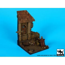 Black Dog 1:35 Zrujnowany dom | Podstawka pod figurki |