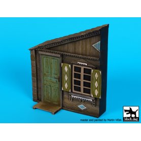Black Dog 1:35 Rosyjski wiejski dom | Podstawka pod figurki |
