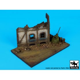 Black Dog 1:72 Ulica ze zrujnowanym domem cz.2 | Podstawka pod figurki |