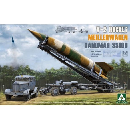 Takom 2030 V-2 Rocket Transporter + Hanomag