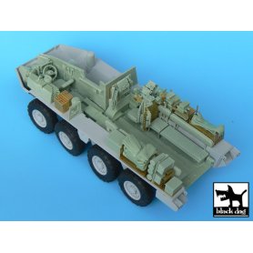 Black Dog M1126 Stryker (ICV) interior for AFV Club kit 35126, many photoetched and resin parts