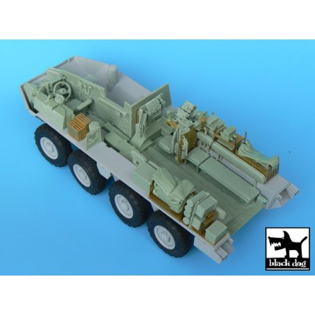 Black Dog M1126 Stryker (ICV) interior for AFV Club kit 35126, many photoetched and resin parts