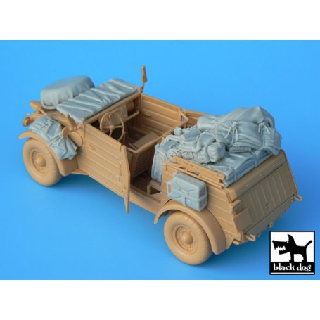 Black Dog Kubelwagen type 82 accessories set for Tamiya kit, 15 resin parts