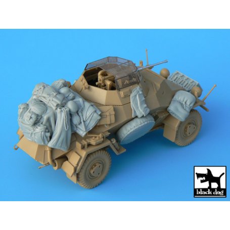 Black Dog Sd.Kfz. 222 &amp 223 accessories set for Tamiya kits, 12 resin parts